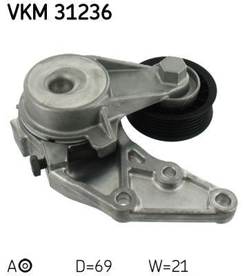 Rolo tensor da correia trapezoidal estriada SKF ref. VKM 31236